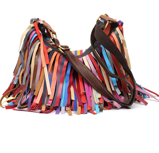 Fringe & Colors Shoulder Bag