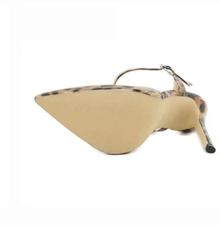 Leopard Print Pointed Toe Pump