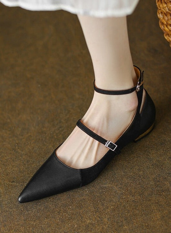 Mary Jane Ankle Strap Flat