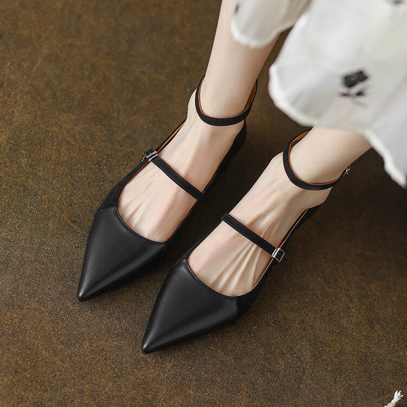 Mary Jane Ankle Strap Flat