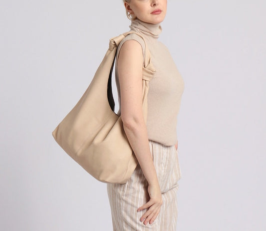 Knotted Large Hobo Bag