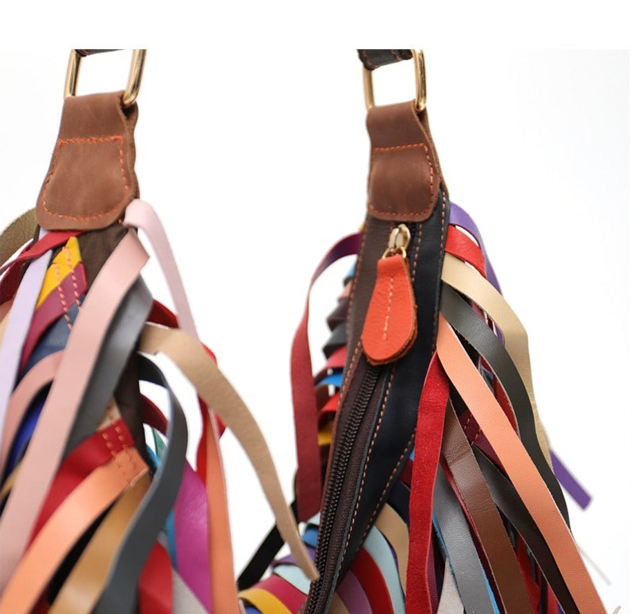 Fringe & Colors Shoulder Bag