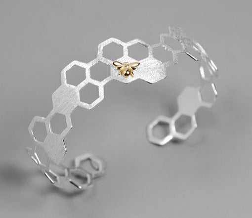 Honeycomb Bangle Bracelet