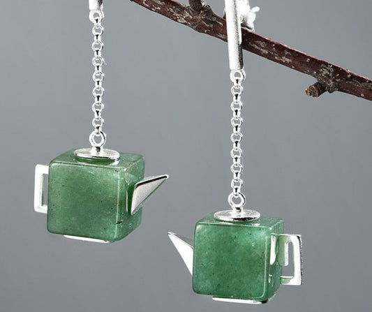 Teapot Dangle Earrings