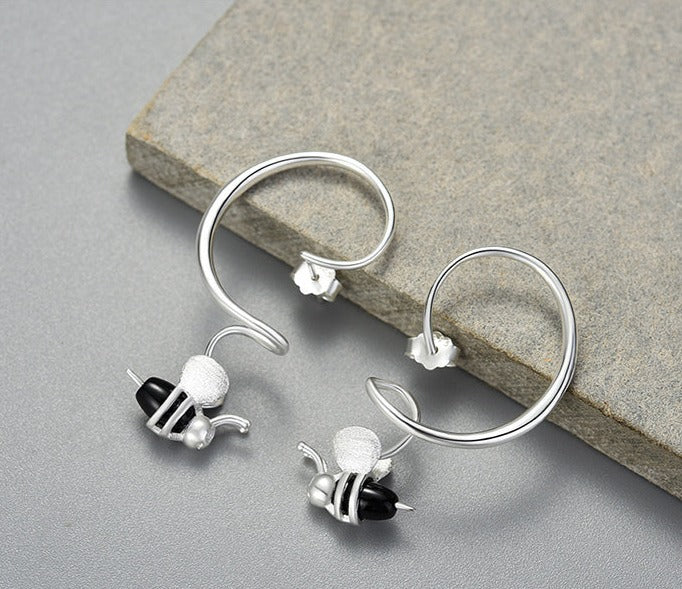 Honey Bee Dangle Earrings