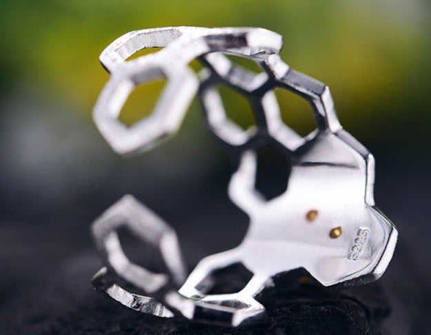 Honeycomb Open Ring