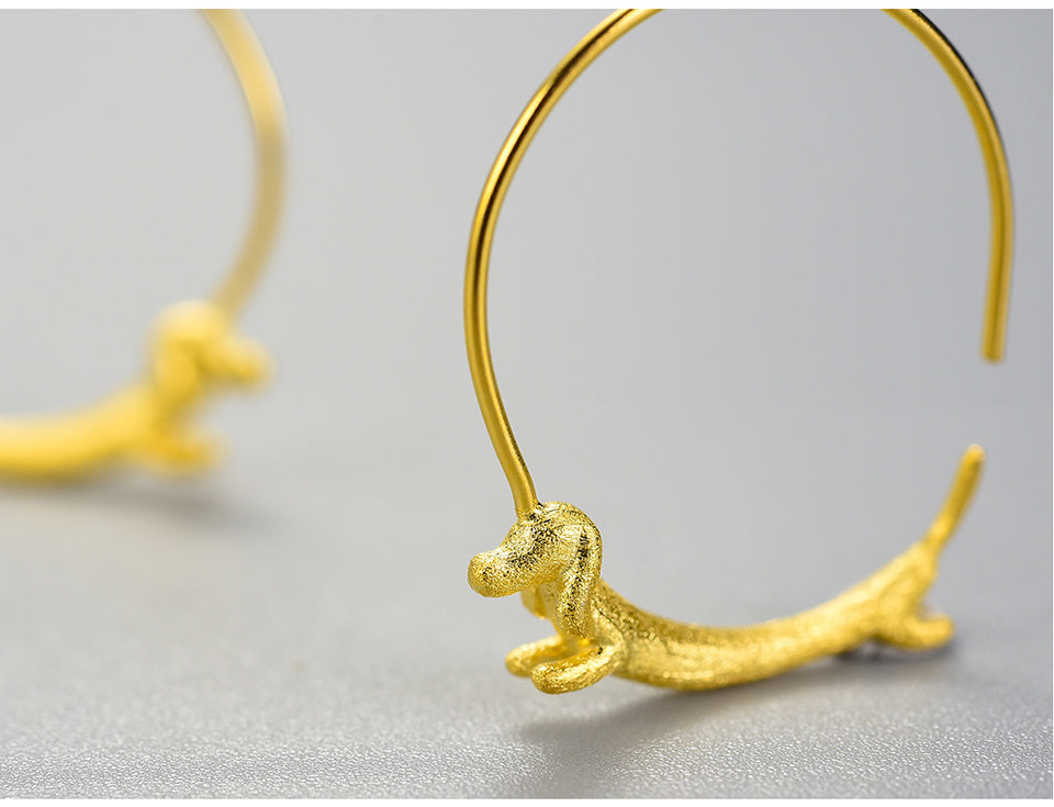 Pet Play Hoop Earrings