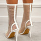 Sparkle Fishnet Bootie