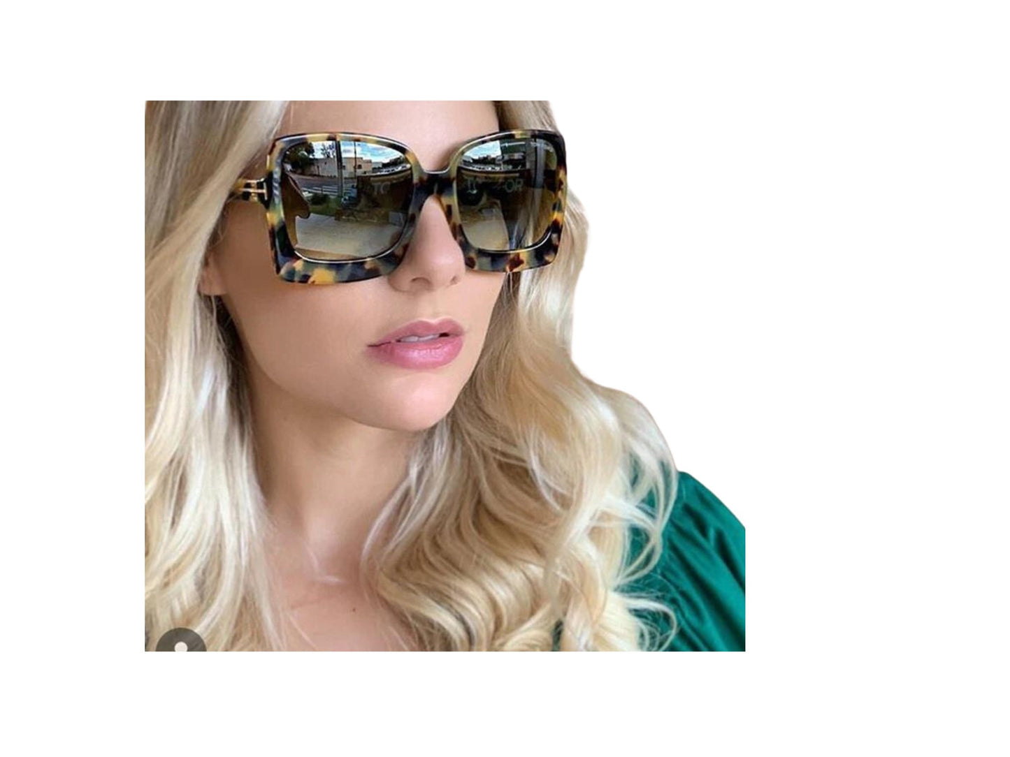 57mm Oversize Gradient Sunglasses