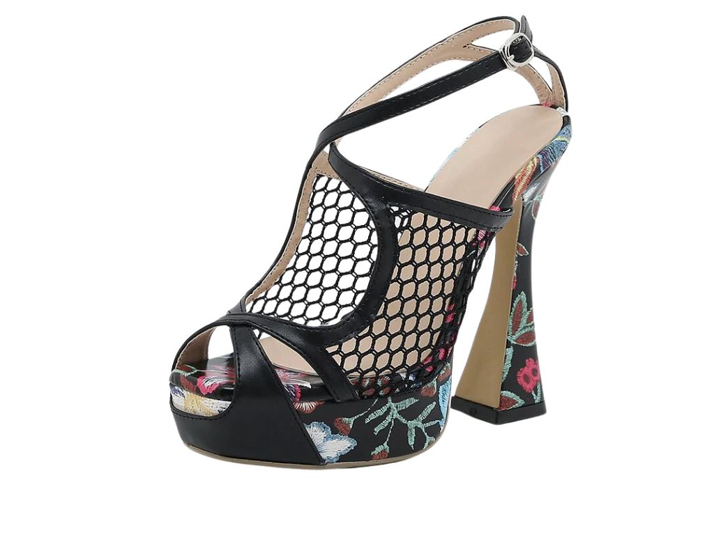 Cut-out Platform Sandal