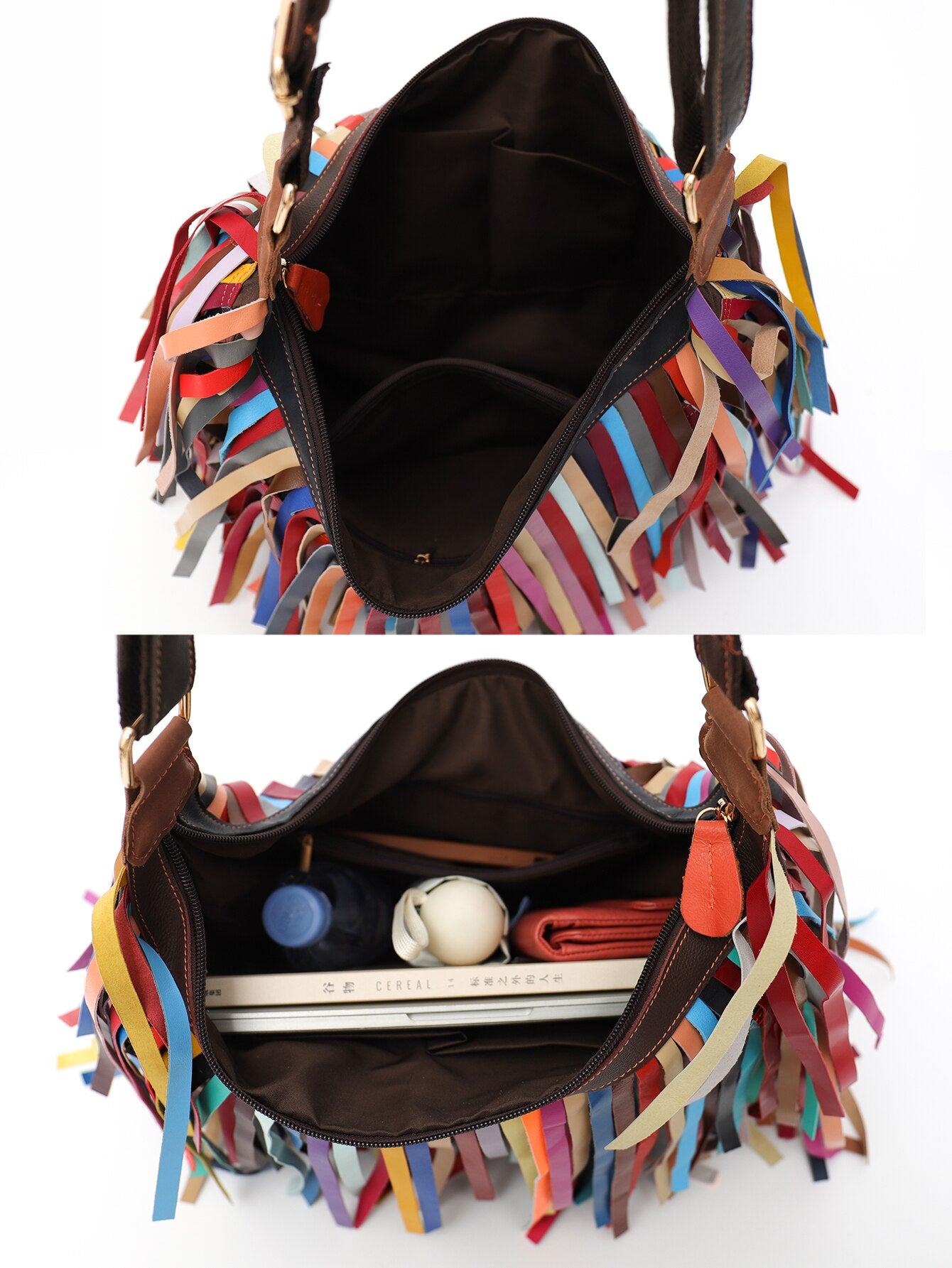 Fringe & Colors Shoulder Bag