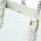 Resort Croc Leather Satchel