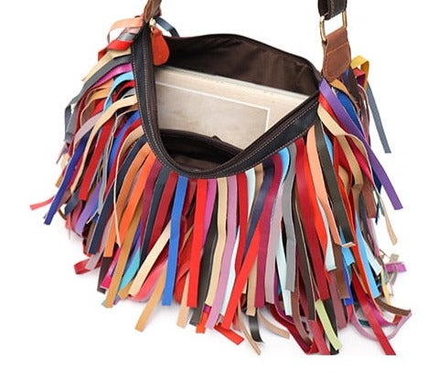 Fringe & Colors Shoulder Bag