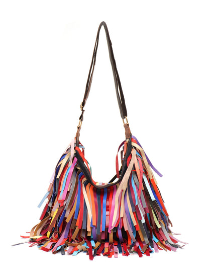 Fringe & Colors Shoulder Bag