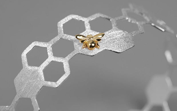 Honeycomb Bangle Bracelet