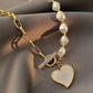 Baroque Pearl Love Necklace