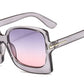 57mm Oversize Gradient Sunglasses