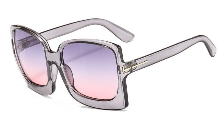 57mm Oversize Gradient Sunglasses