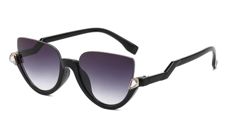 56mm Half Rim Sunglasses