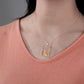 Dog and Bone Rectangle Necklace