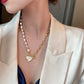 Baroque Pearl Love Necklace