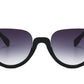 56mm Half Rim Sunglasses