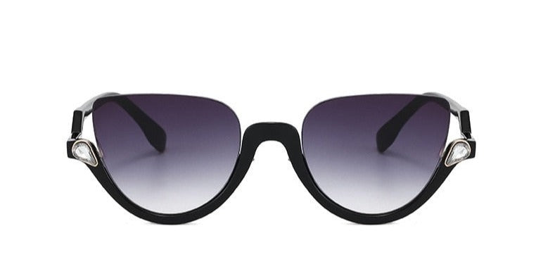 56mm Half Rim Sunglasses