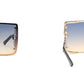 Frost 64mm Square Top Sunglasses