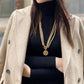 Portrait Coin Toggle Necklace