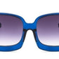 57mm Oversize Gradient Sunglasses