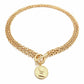 Portrait Coin Toggle Necklace