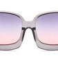 57mm Oversize Gradient Sunglasses